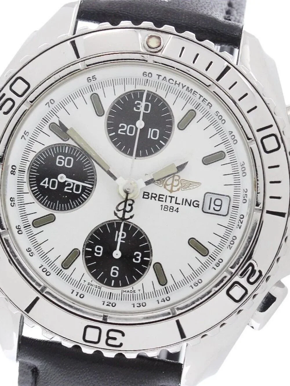 BREITLING Chrono Shark A13051 Date White / black Dial Automatic Men's_968310